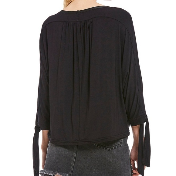 FREE PEOPLE Keepin On Tee in Black - Picture 4 of 14